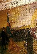 Carl Larsson skolungdomens korum pa ladugardsgarde painting
